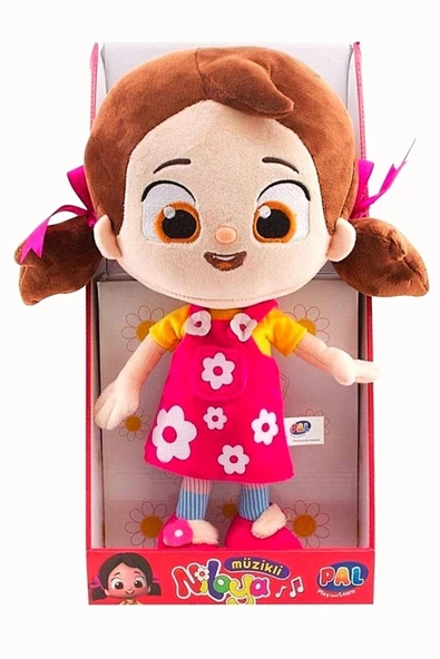 Lisanslı Niloya Kalpli Müzikli Sesli Peluş Bez Bebek 35 Cm ürün görseli 1
