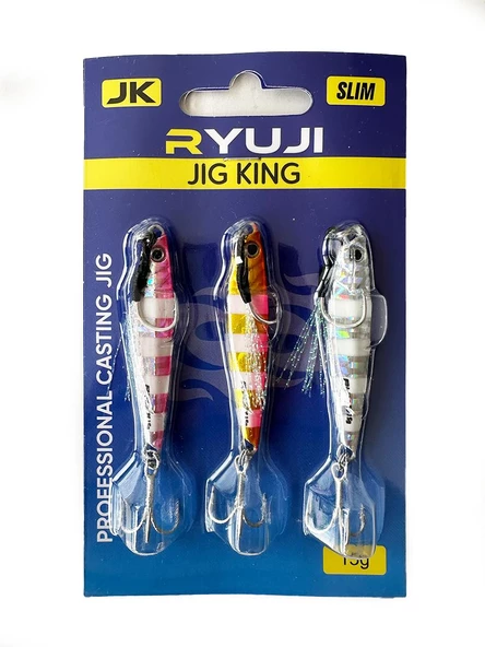 Ryuji Jig King Zebra Mix 3 Adet - Jig Yem ürün görseli 1
