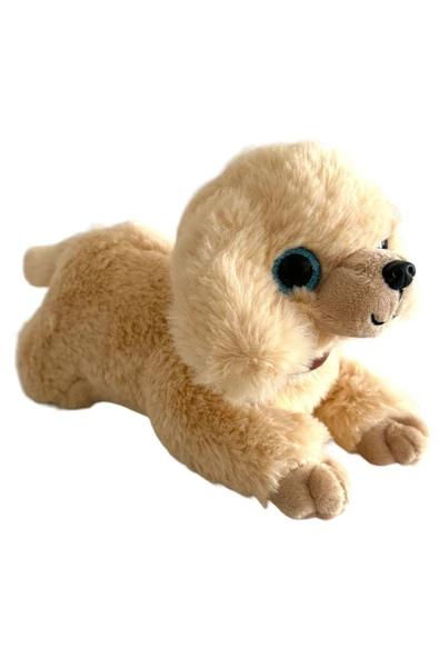 Havlayan Sevimli Peluş Köpek 25 Cm Yatan Köpek Peluş ürün görseli 1