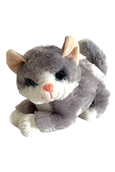 Sesli Miyavlayan Jumbo 30 cm Peluş Kedi ürün görseli 1