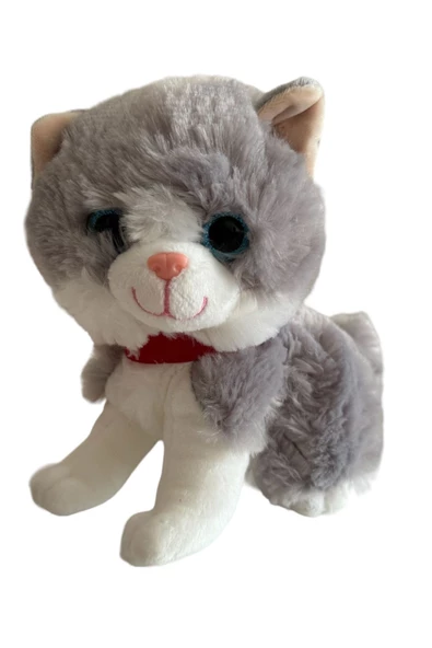 Sesli Ayakta Miyavlayan 28 cm Peluş Kedi Oyuncak ürün görseli 1