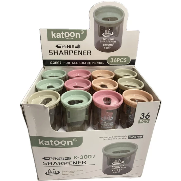 Bafix Katoon Kalemtraş Çiftli Hazneli Kalemtraş 36 Lı Paket ürün görseli 1