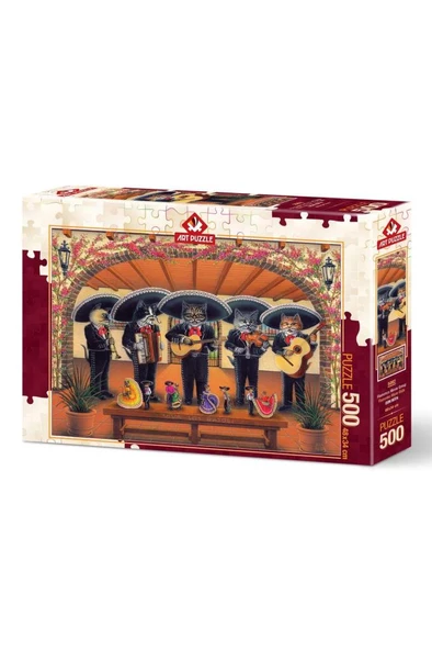 Art Puzzle Flamenko Miyav Ekibi - 500 Parça 5082 ürün görseli 1