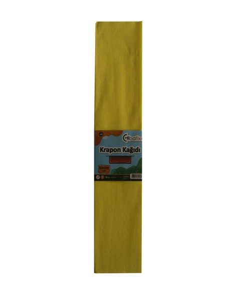 Bafix Krapon Kağıdı 50x200 CM Sarı Krapon Kağıdı 10 Lu Paket ürün görseli 1
