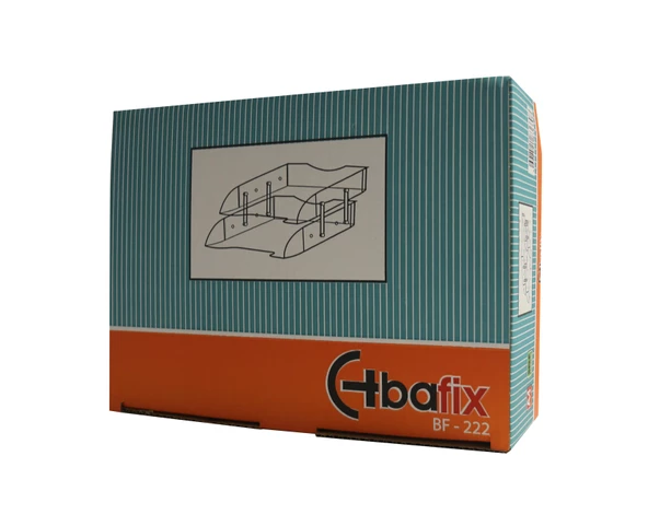 Bafix Evrak Rafı Hareketli Plastik 2 Lİ Şeffaf Evrak Rafı (8 Adet) ürün görseli 1