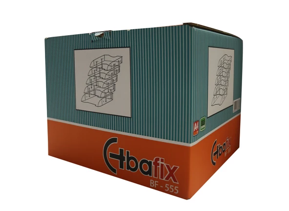 Bafix Evrak Rafı Hareketli Plastik 5 Li Şeffaf Evrak Rafı (4 Adet) ürün görseli 1