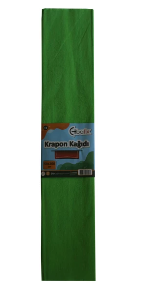 Bafix Krapon Kağıdı 50x200 CM Açık Yeşil Krapon Kağıdı 10 Lu Paket ürün görseli 1