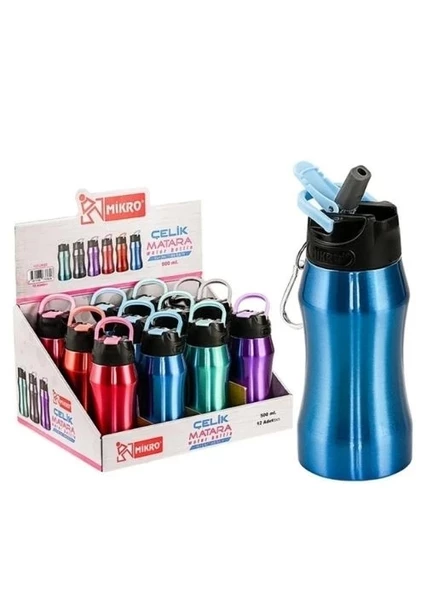 MİKRO MT 2630-12 500 ML ÇELİK MATARA ürün görseli 1