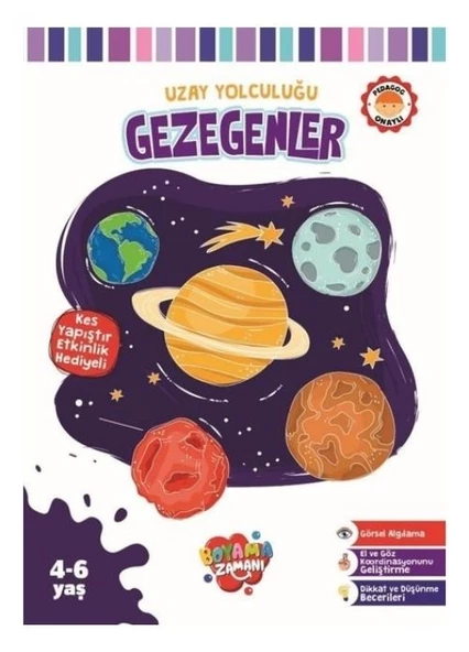 BOYAMA ZAMANI UZAY YOLCULUĞU GEZEGENLER ürün görseli 1