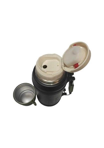 Shotay Çelik Termos Camper Large 1600Ml Açık Yeşil - Resim 4
