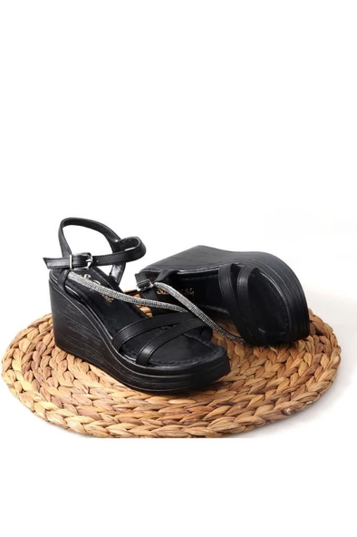 Papuçcity Sprs 02829 Dolgu Taban Kadın Sandalet - Resim 5
