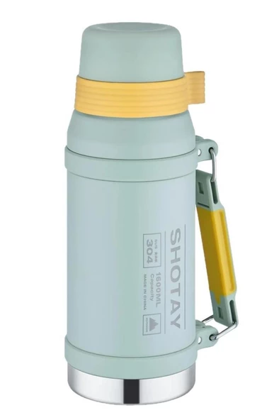 Shotay Çelik Termos Camper Large 1600Ml Açık Yeşil ürün görseli 1
