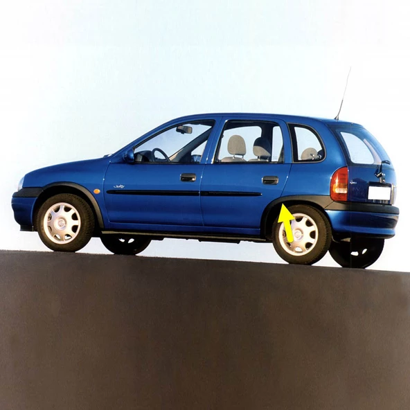 Opel Corsa B 4 Kapılı 1993-2000 Sol Arka Çamurluk Ağzı Plastik Dodik ürün görseli 1