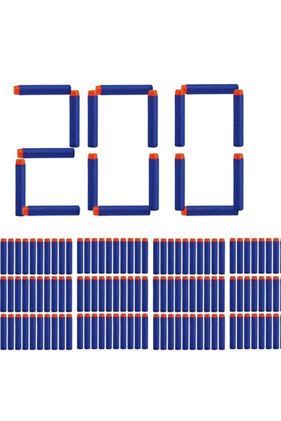 Yumuşak Sünger Mermi 200'lü Yedek Mermi Soft Bullet ürün görseli 1