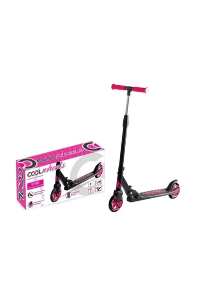 Cool Whels 2 Tekerli Frenli Katlanır Pembe Scooter +8 Yaş ürün görseli 1