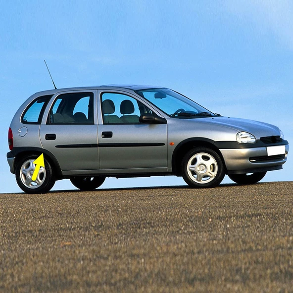 Opel Corsa B 4 Kapılı 1993-2000 Sağ Arka Çamurluk Ağzı Plastik Dodik ürün görseli 1