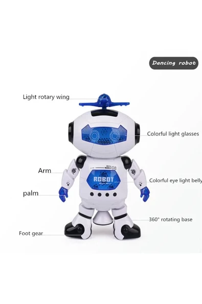 Dans Eden Robot Pervaneli Sesli Işıklı 20 cm - Resim 6