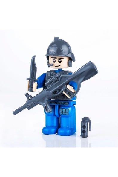 Özel Kuvvetler Mini Polis Figür Seti Minifigür Yapı 8 Cm ürün görseli 1