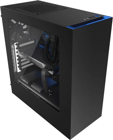 NZXT S340 Elite Mavi Siyah
