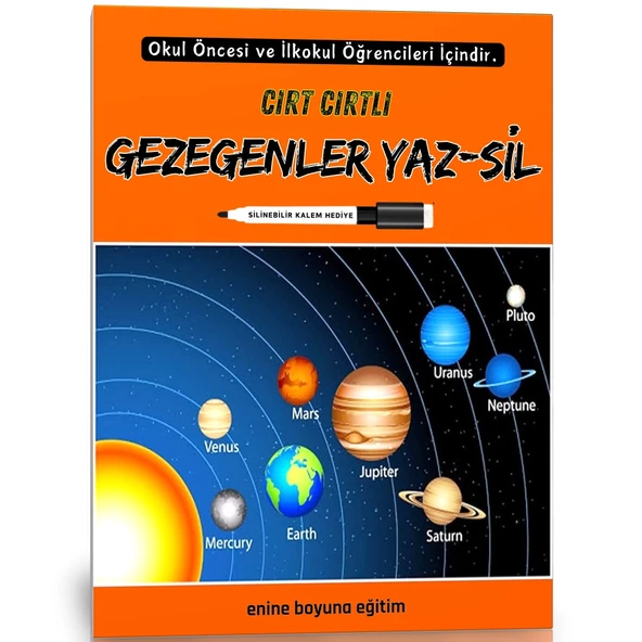 Cırt Cırtlı GEZEGENLER YAZ-SİL Kitabı ürün görseli 1