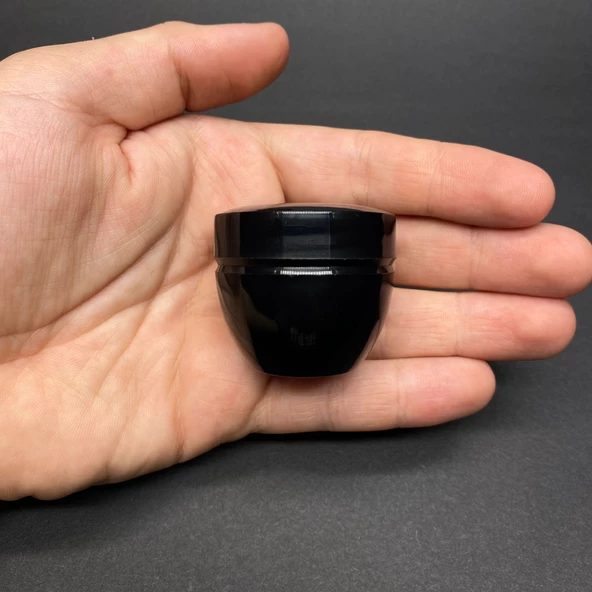 20 Ml Kapaklı Siyah Krem Kavanozu , 20 Cc Minik Pomat Kutusu , Mini Krem Kutusu x 10 Adet ürün görseli 1