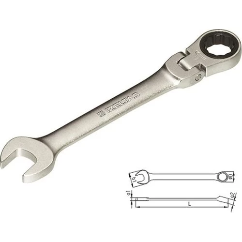 İzeltaş Mafsallı Cırcır Kombine Anahtar 17 mm 0345020017 ürün görseli 1