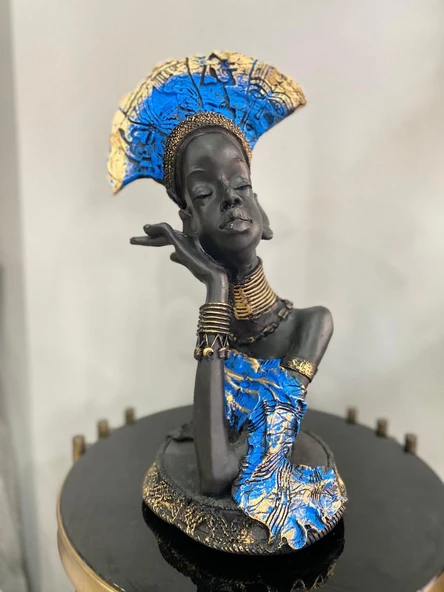 Dekoratif Afrikalı kadın Büyük Boy Biblo ürün görseli 1