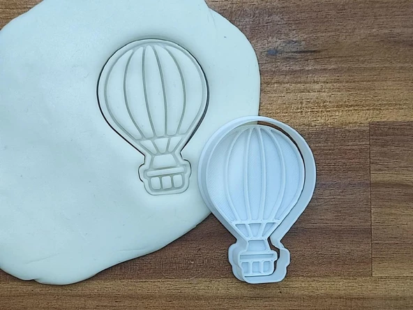 Hava Balonu Kurabiye Kalıbı ve Şeker Hamuru Kalıbı ürün görseli 1