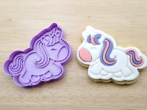 Unicorn Kurabiye Kalıbı ve Şeker Hamuru Kalıbı ürün görseli 1