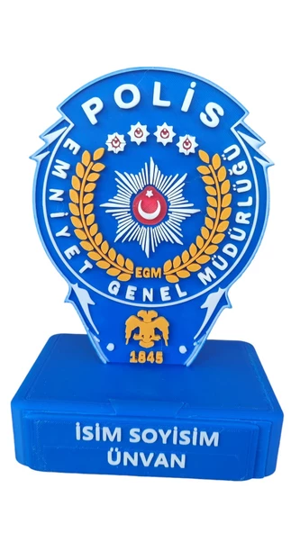 Polisler İçin Kişiye Özel İsimlik ürün görseli 1