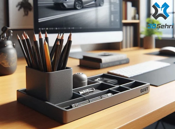 Modern Masaüstü Organizer + Kalemlik ürün görseli 1