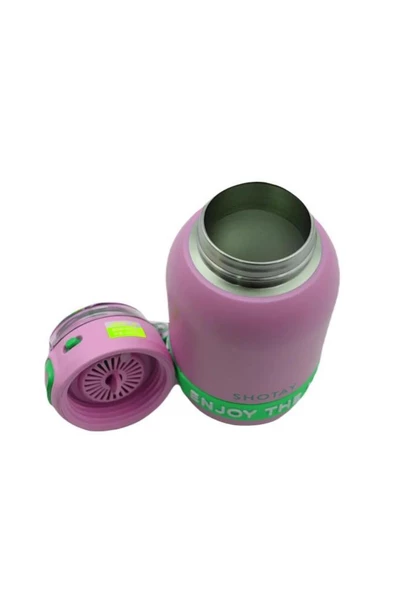 Shotay Çocuk Termos Matara 600Ml Mor - Resim 3