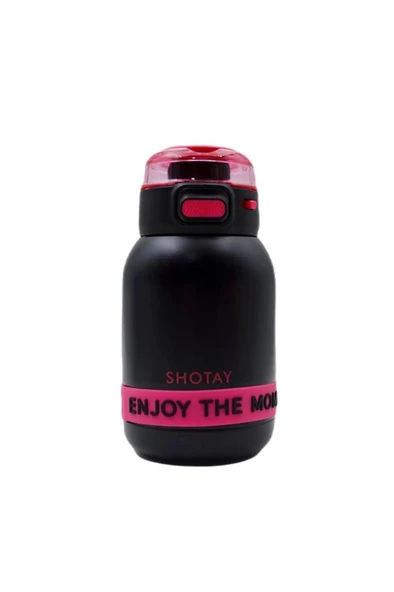 Shotay Çocuk Termos Matara 600Ml Siyah ürün görseli 1