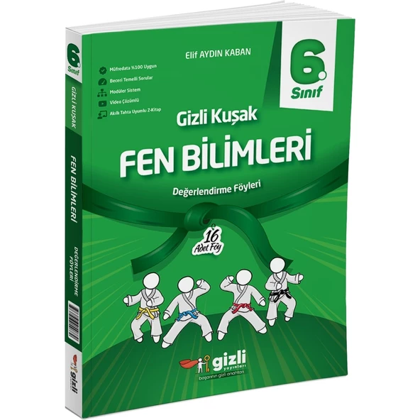 Gizli Yayınları 2025 6. Sınıf Fen Bilimleri Değerlendirme Föyleri Gizli Kuşak Serisi ürün görseli 1