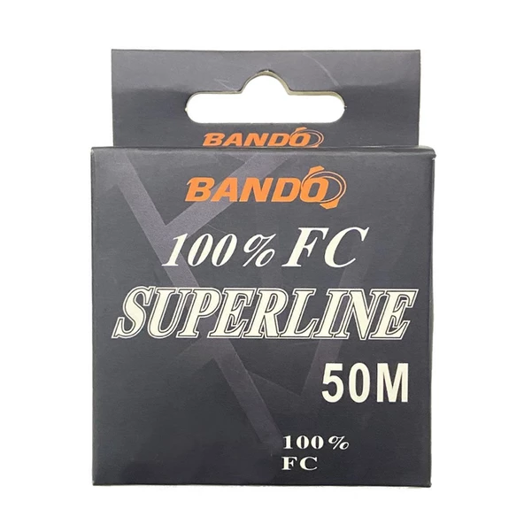 Bando Süperline 0.21 mm 50m %100 FluoroCarbon Misina 3.8 kg Çeker ürün görseli 1