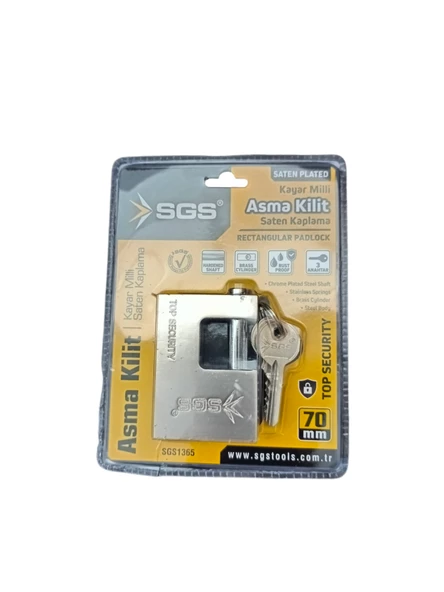 SGS ASMA KİLİT KAYAR MİLLİ SATEN KAPLAMA 70MM ürün görseli 1