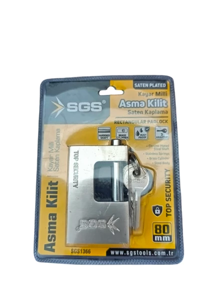 SGS ASMA KİLİT KAYAR MİLLİ SATEN KAPLAMA 80MM ürün görseli 1