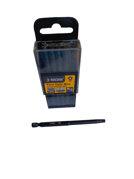 SGS TORX UÇLU BİTS S2 T30 100mm (10 ADET) - Resim 2