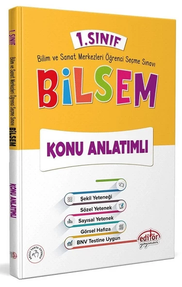 Editör 1.Sınıf Bilsem Hazırlık Kitapları Seti - Resim 4