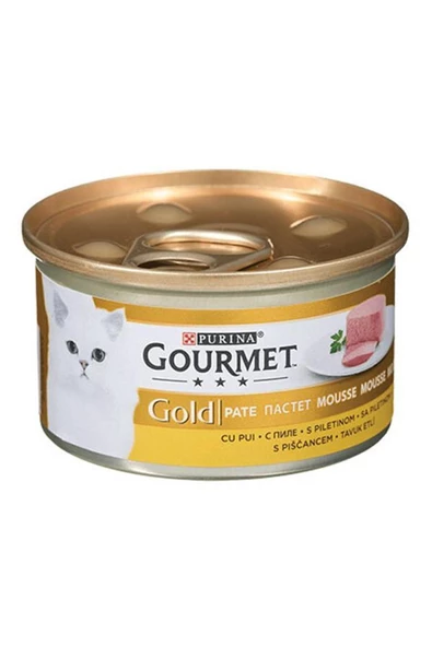 Gourmet Gold Kıyılmış Tavuklu Konserve Yetişkin Kedi Maması 85 G ürün görseli 1