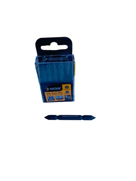 SGS ÇİFT YÖNLÜ BİTS UÇ PH1/PH1 X 65mm (10 ADET) - Resim 2