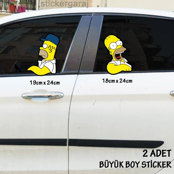 oto etiket yan cam resimi - oto sticker araba yan cam yeni nesil sticker 2adet ürün görseli 1