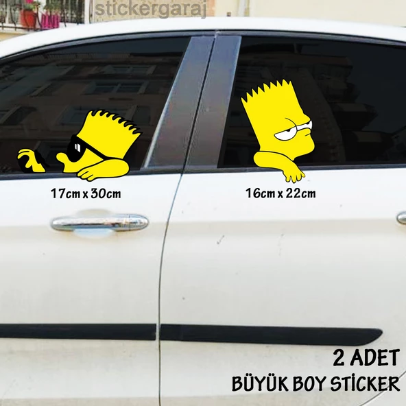 oto sticker araba yan cam yeni nesil sticker ürün görseli 1