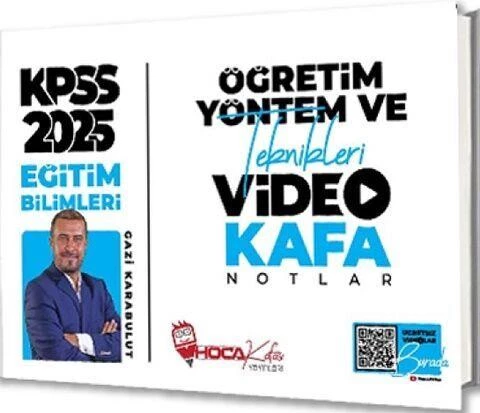2025 KPSS Eğitim Bilimleri Öğretim Yöntem ve Teknikleri Video Kafa Notlar Hoca Kafası ürün görseli 1