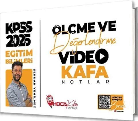 2025 KPSS Eğitim Bilimleri Ölçme ve Değerlendirme Video Kafa Notlar Hoca Kafası ürün görseli 1