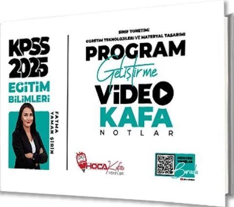 2025 KPSS Eğitim Bilimleri Program Geliştirme Video Kafa Notlar Hoca Kafası ürün görseli 1