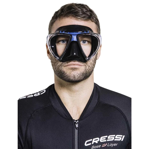 Cressi Penta Plus Black Blue Yetişkin Dalış Maskesi - Resim 3