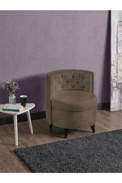 Meşe Home Melina Kapitoneli Silinebilir Kumaş Konforlu Modern Tasarım Renk Seçenekli Tekli Sandalye ürün görseli 1
