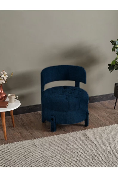 Meşe Home King Kapitoneli Silinebilir Kumaş Konforlu Modern Tasarım Renk Seçenekli Tekli Sandalye ürün görseli 1