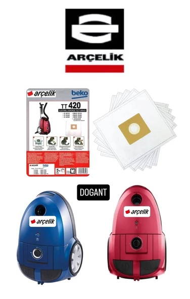 Arçelik S4210 S4250  Süpürgesi Hepa Toz Torbası 10 Adet ürün görseli 1
